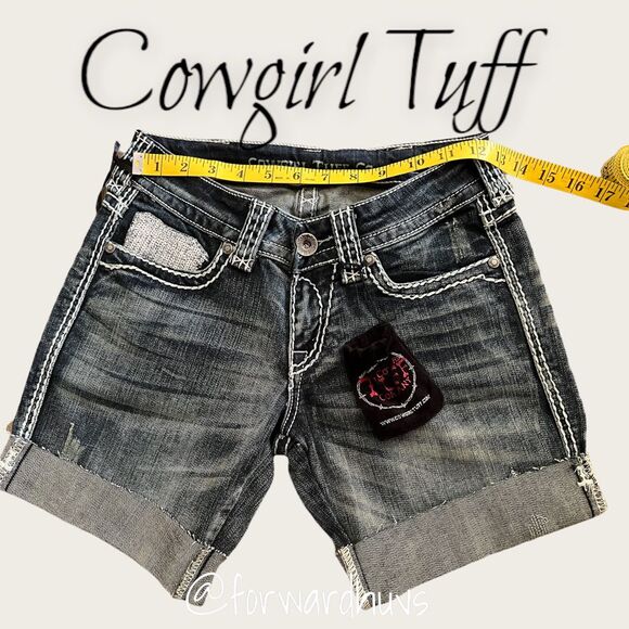 Cowgirl Tuff Crosses Shimmer Size 25 NWT - Picture 7 of 11